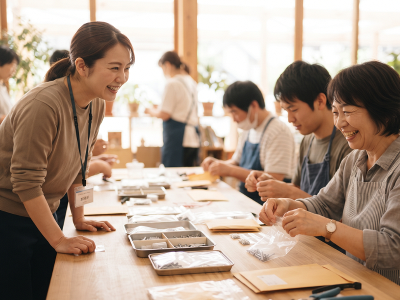 仲間との交流の様子